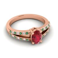 Oval Bhava Ring, 7x5mm