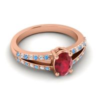 Oval Bhava Ring, 7x5mm