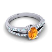 Oval Bhava Ring, 7x5mm