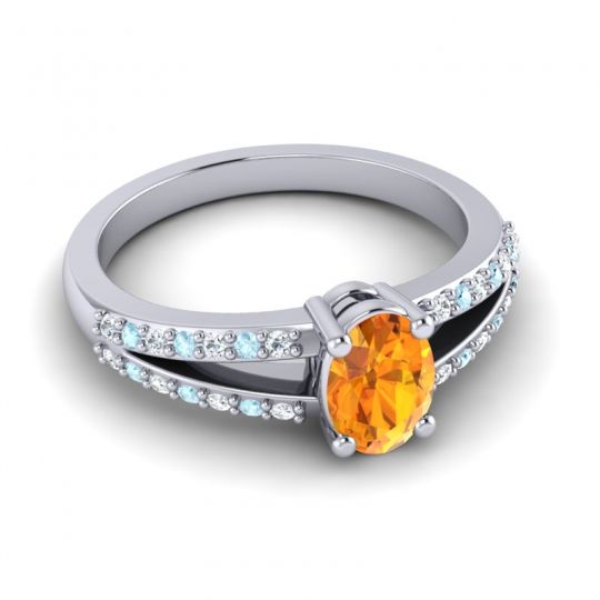 Oval Bhava Ring, 7x5mm