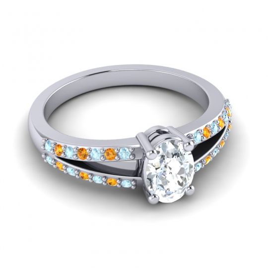 Oval Bhava Ring, 7x5mm