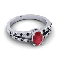 Oval Bhava Ring, 7x5mm