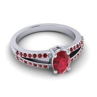 Oval Bhava Ring, 7x5mm