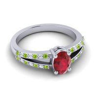 Oval Bhava Ring, 7x5mm