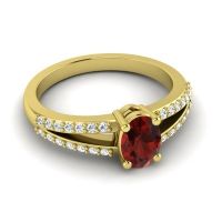 Oval Bhava Ring, 7x5mm