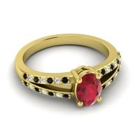 Oval Bhava Ring, 7x5mm