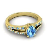 Oval Bhava Ring, 7x5mm