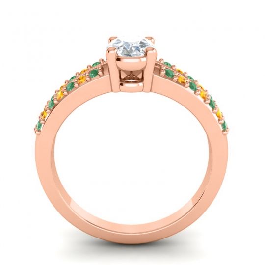 Oval Bhava Ring, 7x5mm