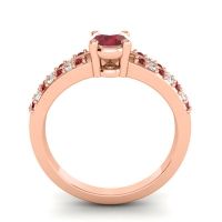 Oval Bhava Ring, 7x5mm