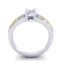 Oval Bhava Ring, 7x5mm