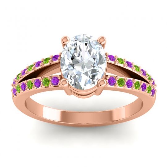 Oval Vivara Ring, 8x6mm