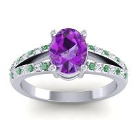 Oval Vivara Ring, 8x6mm