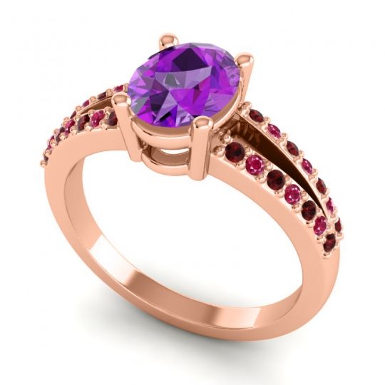 Oval Vivara Ring, 8x6mm