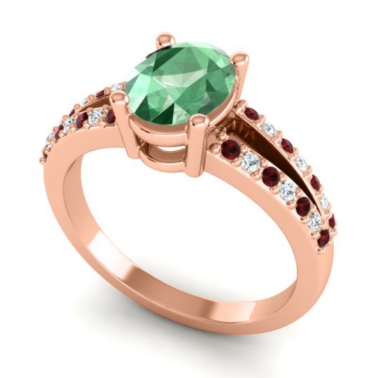 Oval Vivara Ring, 8x6mm