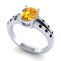 Oval Vivara Ring, 8x6mm