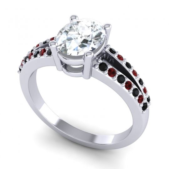 Oval Vivara Ring, 8x6mm