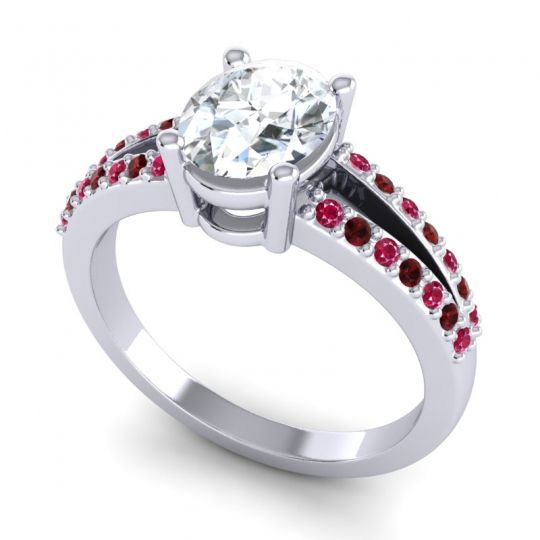 Oval Vivara Ring, 8x6mm