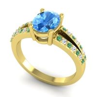 Oval Vivara Ring, 8x6mm