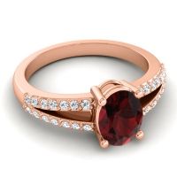 Oval Vivara Ring, 8x6mm