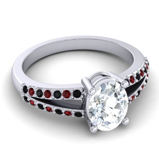 Oval Vivara Ring, 8x6mm