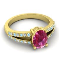 Oval Vivara Ring, 8x6mm