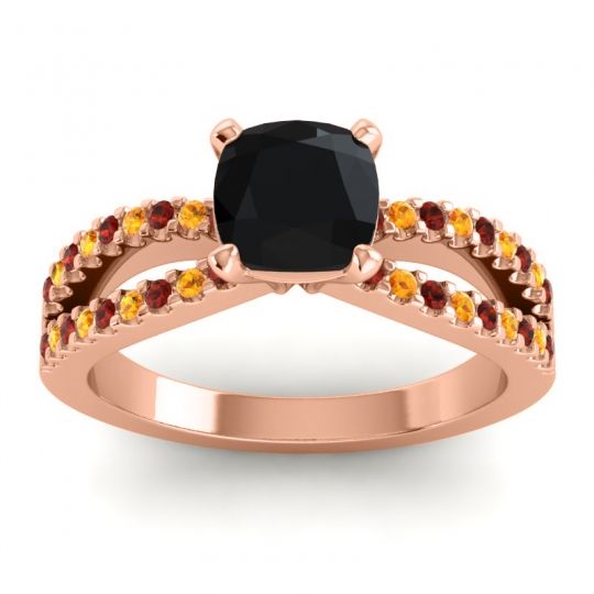 Modern Cushion Pave Dola Ring, 6mm