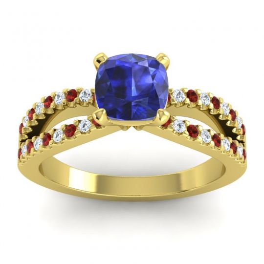 Modern Cushion Pave Dola Ring, 6mm