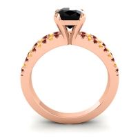 Modern Cushion Pave Dola Ring, 6mm