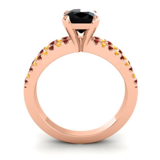 Modern Cushion Pave Dola Ring, 6mm