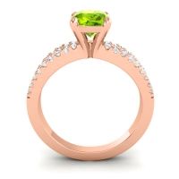Modern Cushion Pave Dola Ring, 6mm