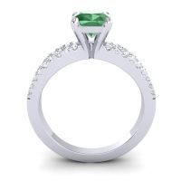 Modern Cushion Pave Dola Ring, 6mm