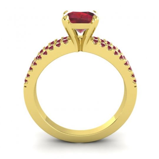 Modern Cushion Pave Dola Ring, 6mm