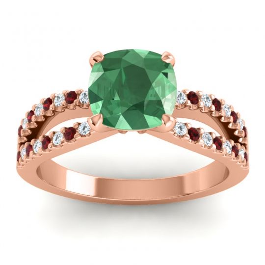Modern Cushion Pave Dola Ring, 7mm