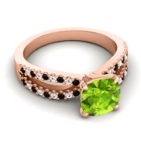 Modern Cushion Pave Dola Ring, 7mm