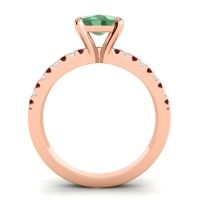 Modern Cushion Pave Dola Ring, 7mm