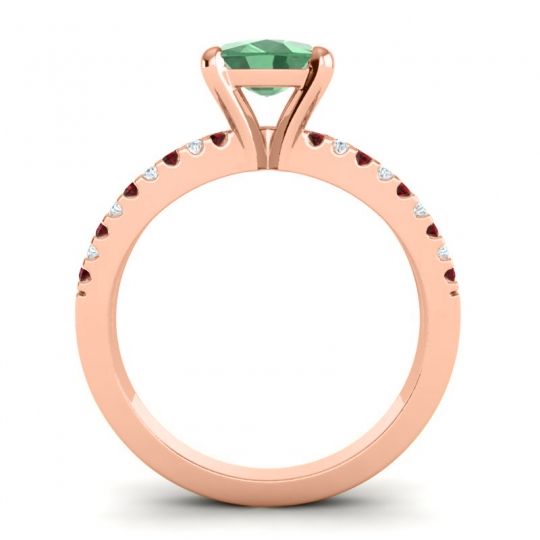 Modern Cushion Pave Dola Ring, 7mm