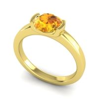Partial Bezel Solitaire Sami Ring