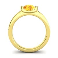Partial Bezel Solitaire Sami Ring