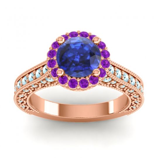 Orrnate Halo Pave Rajata Ring