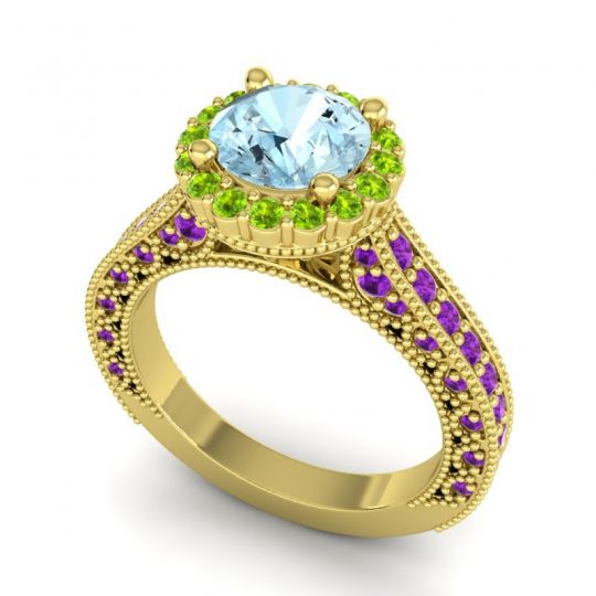 Orrnate Halo Pave Rajata Ring