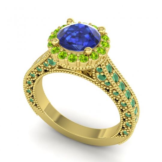 Orrnate Halo Pave Rajata Ring