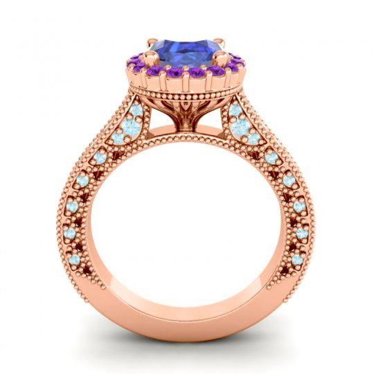 Orrnate Halo Pave Rajata Ring