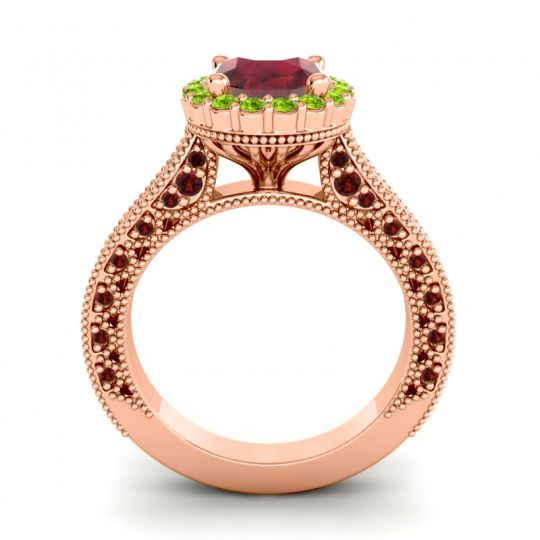 Orrnate Halo Pave Rajata Ring