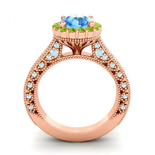 Orrnate Halo Pave Rajata Ring