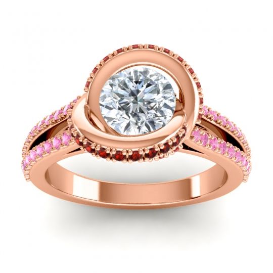 Ornate Halo Pave Bhramana Ring