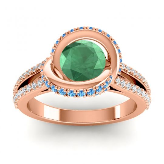Ornate Halo Pave Bhramana Ring
