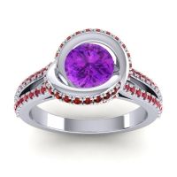 Ornate Halo Pave Bhramana Ring