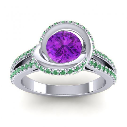 Ornate Halo Pave Bhramana Ring