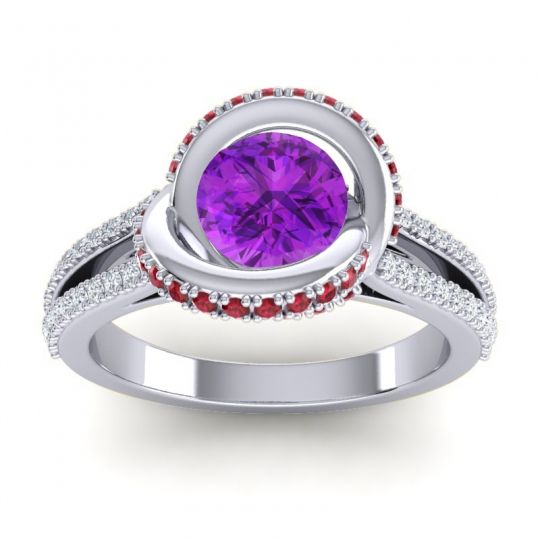 Ornate Halo Pave Bhramana Ring