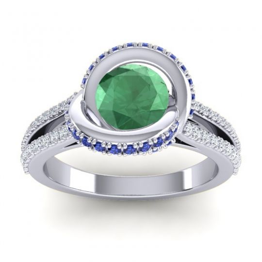 Ornate Halo Pave Bhramana Ring